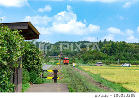 夏の田舎を走る小湊鉄道 夏の田舎を走る小湊鉄道 106033289