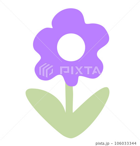 flower purple pastel , element , cute 106033344