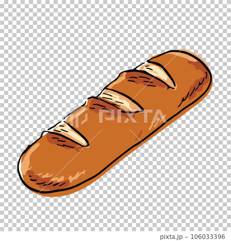 法棍手繪插畫 106033396