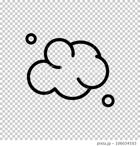もこもこ泡のシンプルイラスト アイコン もこもこ泡のシンプルイラスト アイコン 106034583