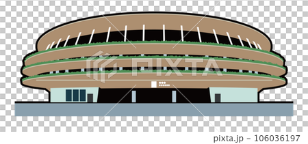 国立競技場　イラスト 106036197