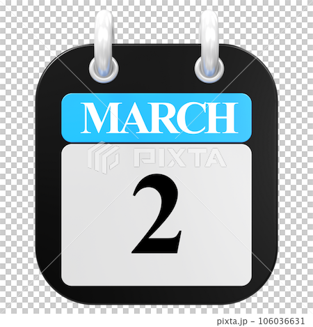 blue calendar with a blue ribbon icon 106036631