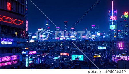 cyberpunkのイラスト「AI生成画像」 cyberpunkのイラスト「AI生成画像」 106036849