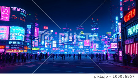 cyberpunkのイラスト「AI生成画像」 cyberpunkのイラスト「AI生成画像」 106036957