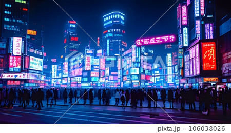 cyberpunkのイラスト「AI生成画像」 cyberpunkのイラスト「AI生成画像」 106038026