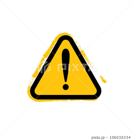 Warning sign icon 106038334