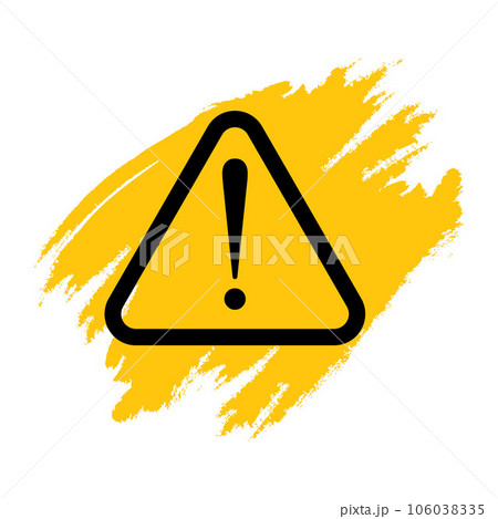 Warning sign icon Warning sign icon 106038335