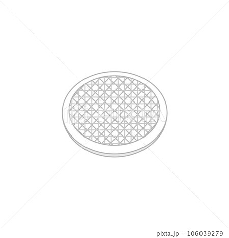 白色の整流網（水道の水流を整える網） 106039279