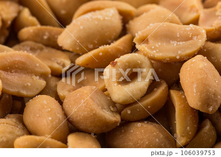 large amount of peeled salted peanuts large amount of peeled salted peanuts 106039753