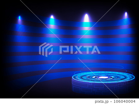 Blue abstract background technology vector 106040004