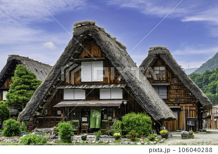 岐阜県 白川郷合掌造り集落 合掌造り民家・喫茶落人 世界遺産 岐阜県 白川郷合掌造り集落 合掌造り民家・喫茶落人 世界遺産 106040288
