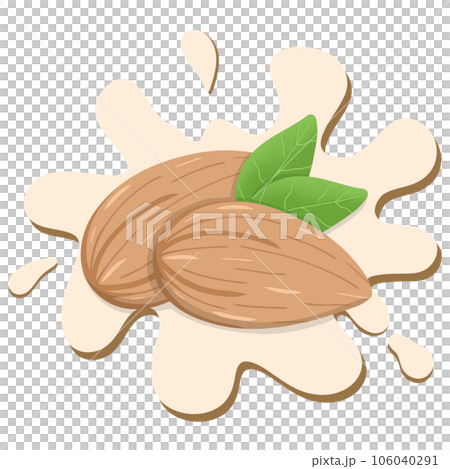 almond milk, almond kernels 106040291