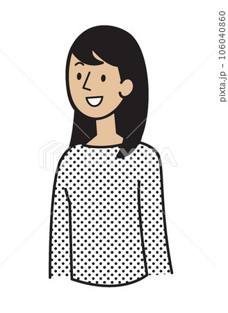人物イラスト シンプルイラスト 女性 さまざまな人種 人物イラスト シンプルイラスト 女性 さまざまな人種 106040860
