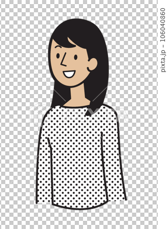 人物イラスト シンプルイラスト 女性 さまざまな人種 人物イラスト シンプルイラスト 女性 さまざまな人種 106040860