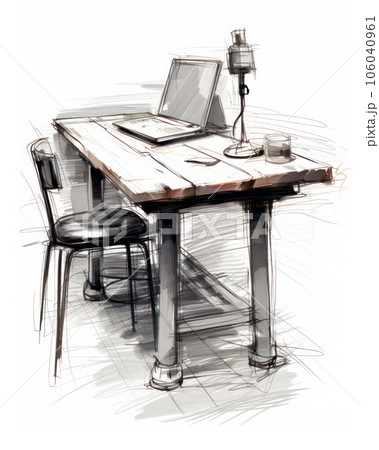 Professional desktop sketchのイラスト素材 [106040961] - PIXTA
