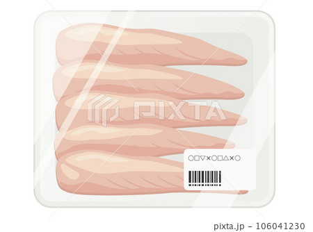肉_パックに入った鶏ササミ 106041230