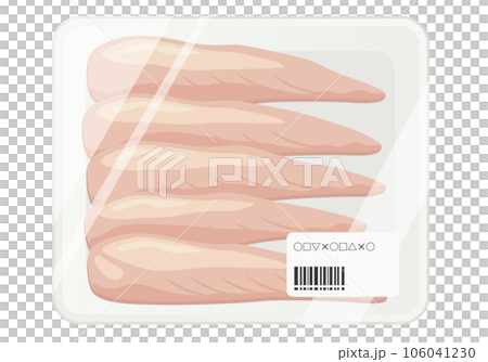 肉_パックに入った鶏ササミ 106041230