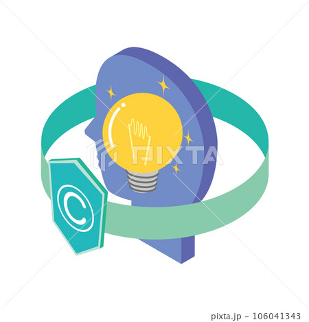知的財産保護のイラスト 106041343