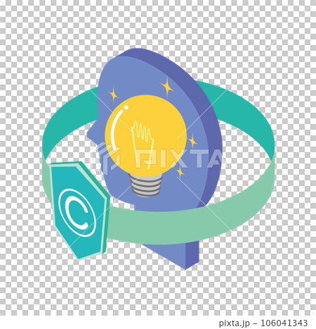 知的財産保護のイラスト 106041343