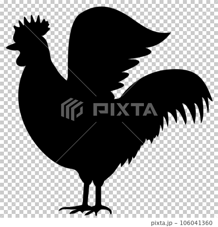 Chicken silhouette (poultry farming) 106041360