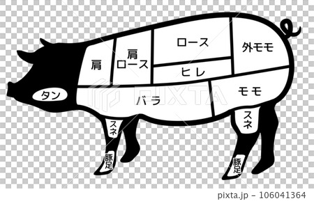 豚肉の部位（畜産） 106041364