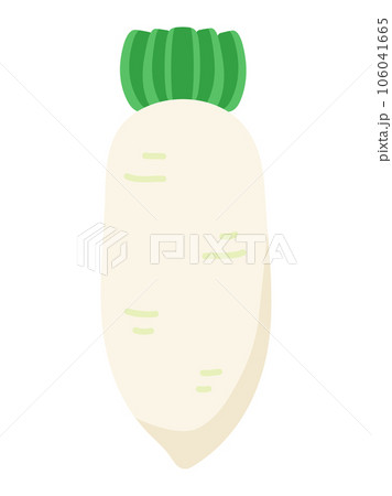 シンプルな大根のイラスト 106041665