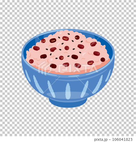 紅米飯裝在碗裡 紅米飯裝在碗裡 106041823