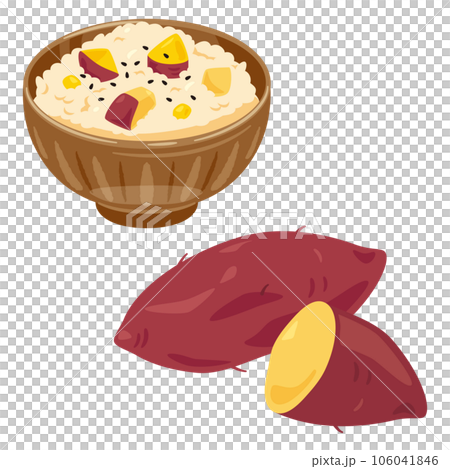 sweet potato and sweet potato rice sweet potato and sweet potato rice 106041846