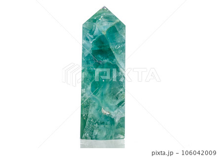 Macro mineral stone Fluorite crystal on a black background Macro mineral stone Fluorite crystal on a black background 106042009