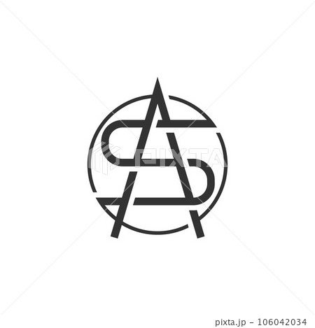 Initial monogram letter sa logo design vector Initial monogram letter sa logo design vector 106042034