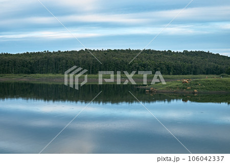 Landscape view of Mae Puem Reservoir 106042337