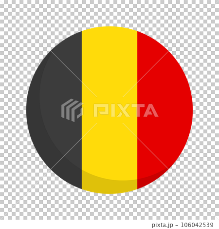 ベルギー国旗 丸 106042539