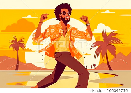 Attractive man enjoying the beach Attractive man enjoying the beach 106042756