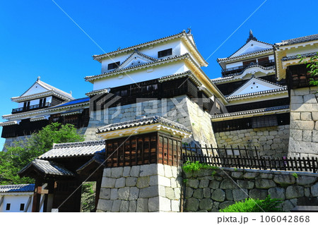 【愛媛県】快晴の松山城（本壇） 106042868