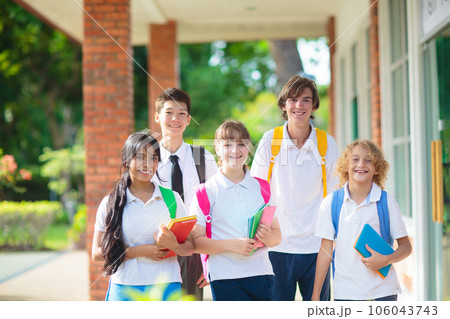 Kids back to school. Group of children. Kids back to school. Group of children. 106043743