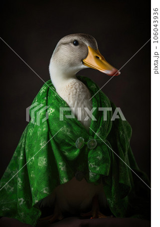 A Goose and Its Shamrock Attire A Goose and Its Shamrock Attire 106043936