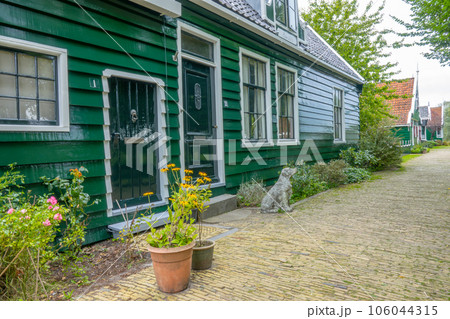 Facade of a Typical Rural Dutch House 106044315