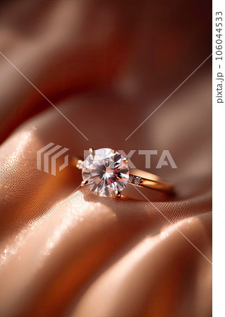 Brilliant Diamond Ring with Soft Background 106044533