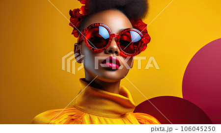 Provocative African Aesthetics: Radiant Palette and Stylish Yellow Sweater 106045250