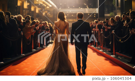 Unrecognizable Pair Radiates Elegance at Awards Event 106045304