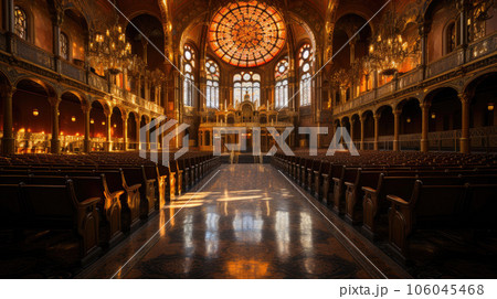 Masterful Stained Glass and Towering Dome 106045468