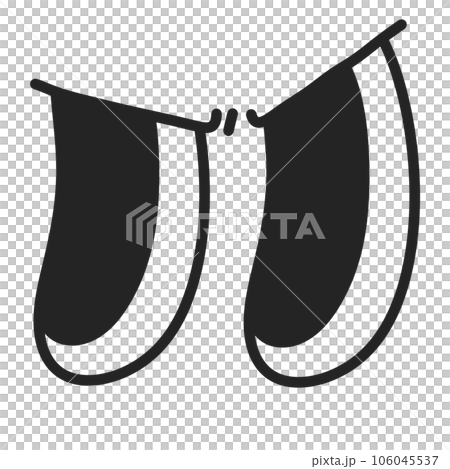 Eye groovy retro emotion smiley cute cartoon 106045537
