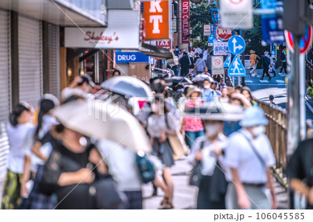 日本の横浜都市景観 8月減↓全国平均…横浜駅前パルナードST。マからの解放で感染爆発は無い＝17日 106045585