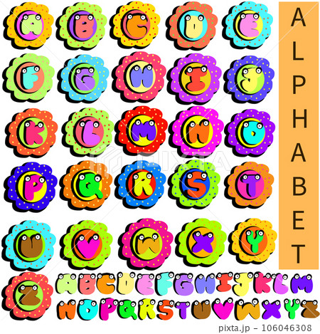 Alphabet learning materials for children 106046308