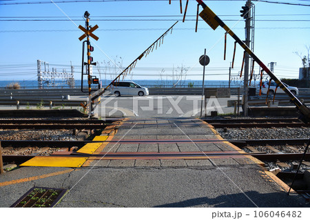 晴れた日の須磨・塩屋界隈の風景 海と鉄道 晴れた日の須磨・塩屋界隈の風景 海と鉄道 106046482