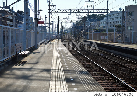 晴れた日の須磨・塩屋界隈の風景 海と鉄道 晴れた日の須磨・塩屋界隈の風景 海と鉄道 106046500