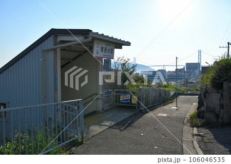 晴れた日の須磨・塩屋界隈の風景 海と鉄道 晴れた日の須磨・塩屋界隈の風景 海と鉄道 106046535
