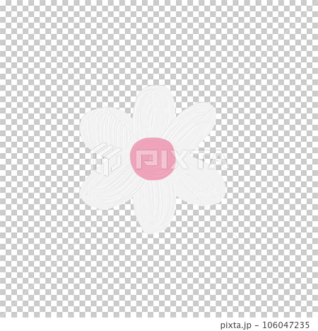 Cute cartoon pastel doodle hand draw flower Cute cartoon pastel doodle hand draw flower 106047235