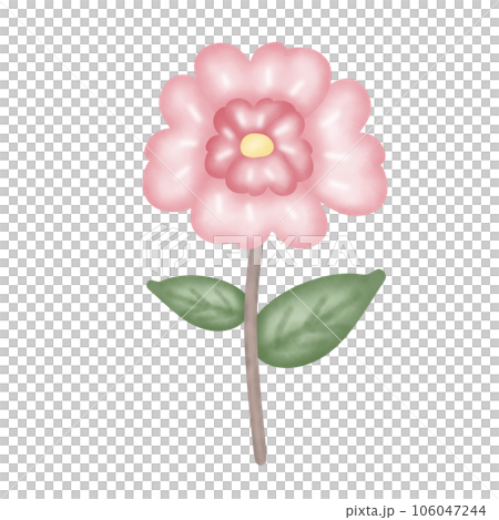Cute cartoon pastel doodle hand draw flower Cute cartoon pastel doodle hand draw flower 106047244