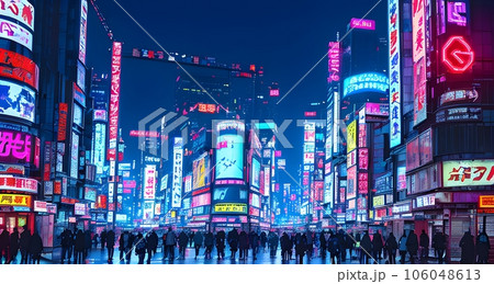 cyberpunkのイラスト「AI生成画像」 cyberpunkのイラスト「AI生成画像」 106048613